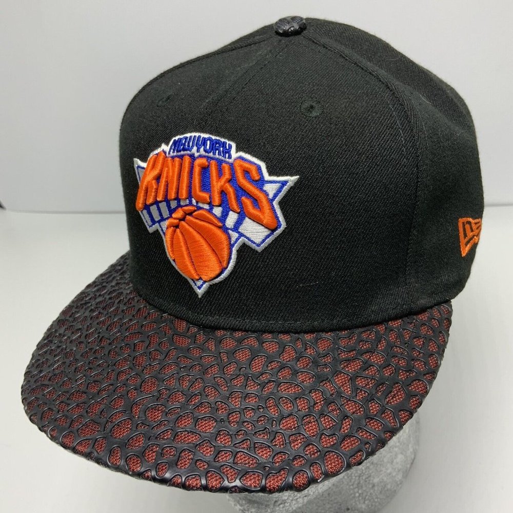Mens' New Era Cap Black | Orange NY Knicks 9FIFTY NBA